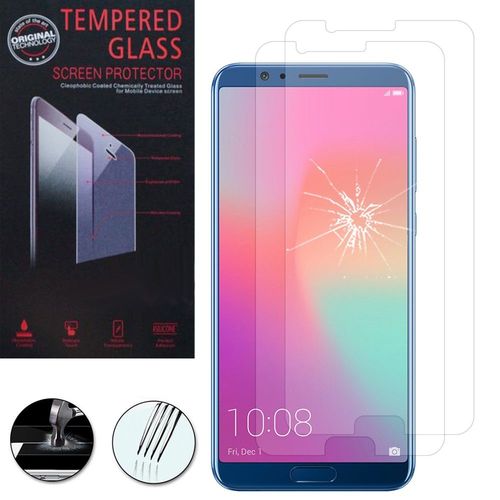 Lot / Pack De 2 Films Verre Trempé Pour Huawei Honor View 10 5.99" Protection D'écran