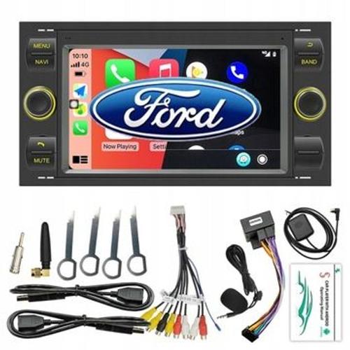 Autoradio Android GPS 2din pour Ford Mondeo s-max Focus C-MAX kuga LY34