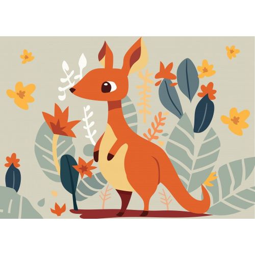 Le Kangourou Malin - Puzzle 12 Pièces