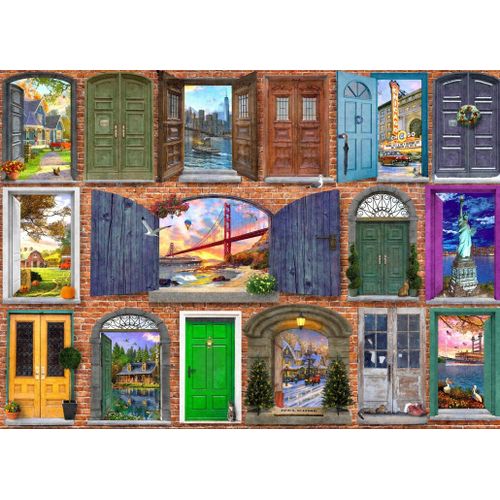 Doors Of Usa - Puzzle 1500 Pièces