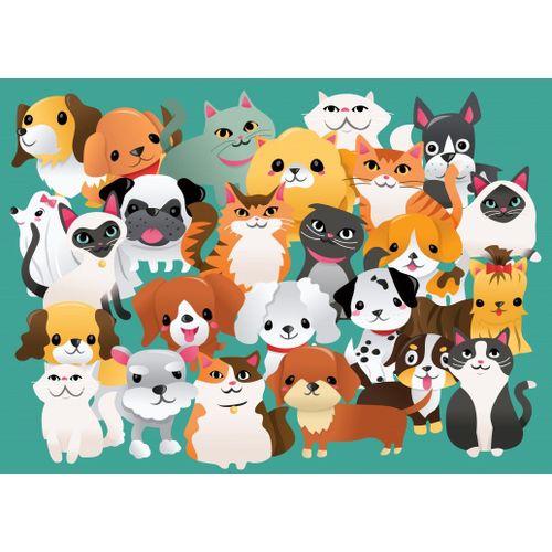Miaou, Ouaf - Puzzle 104 Pièces