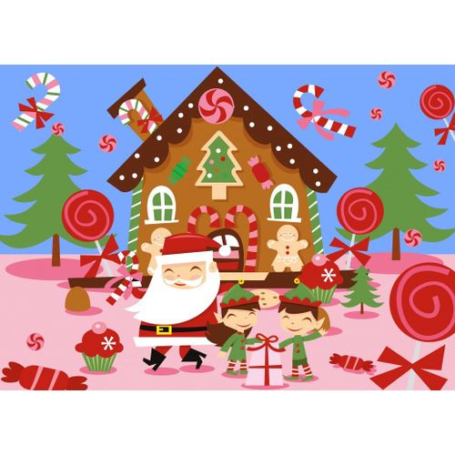 Le Père Noël Et Ses Lutins - Puzzle 48 Pièces