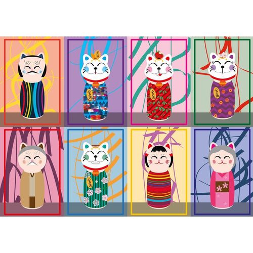 Maneki Kokeshi - Puzzle 1000 Pièces