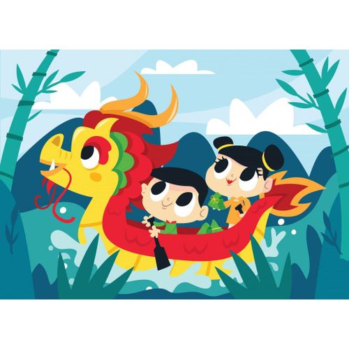 Le Bateau Dragon - Puzzle 24 Pièces