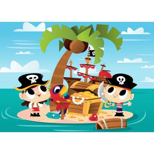 Le Trésor Des Pirates - Puzzle 48 Pièces