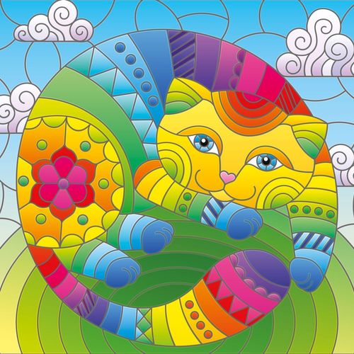 Cat In The Circle - Puzzle 1023 Pièces