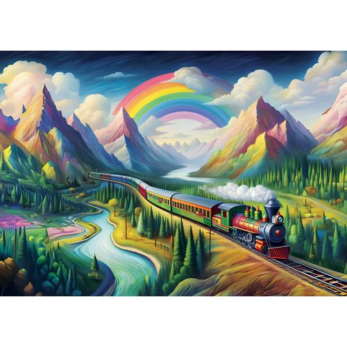 Puzzle Pièces Xxl - L'arc-En-Ciel Express - Puzzle 260 Pièces