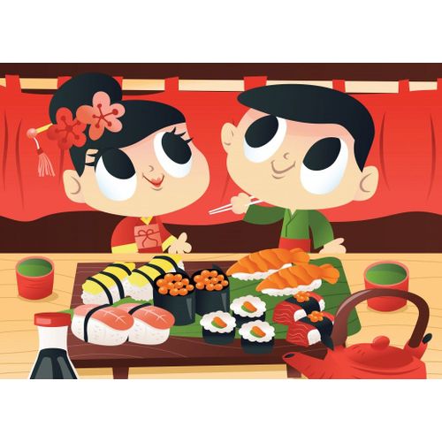 Vive Les Sushis ! - Puzzle 48 Pièces