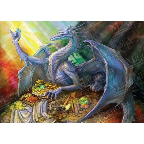 Blue Dragon And Treasure - Puzzle 1500 Pièces