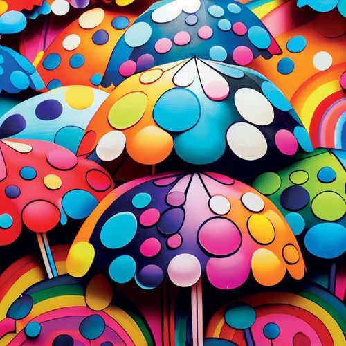 Colorful Umbrella - Puzzle 1023 Pièces