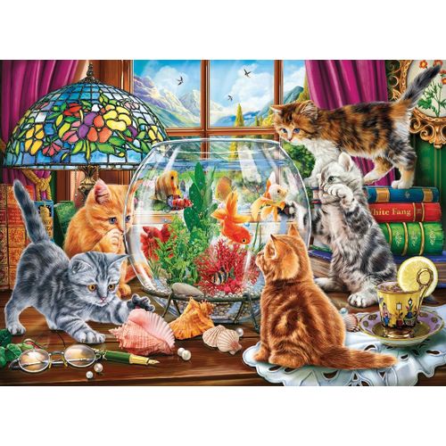 Kittens And Aquarium - Puzzle 1000 Pièces
