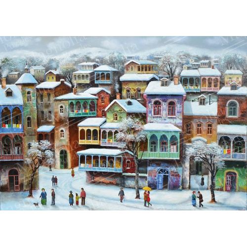 Snow In Old Tbilisi - Puzzle 1000 Pièces
