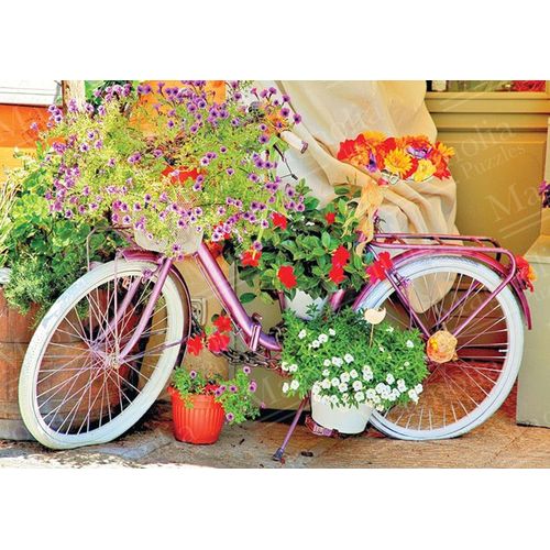 Bicycle With Flowers - Puzzle 1000 Pièces