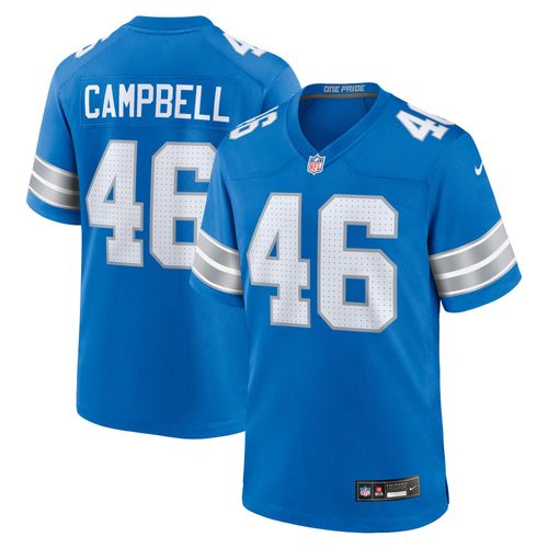 Maillot Detroit Lions Domicile Nike Game - Bleu - Jack Campbell - Homme