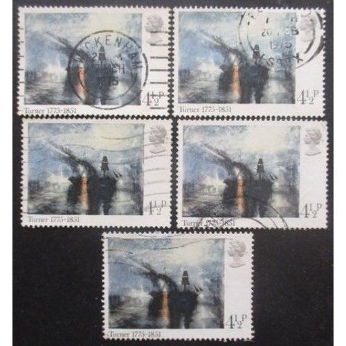 Royaume-Uni N°747 X 5 Oblitéré