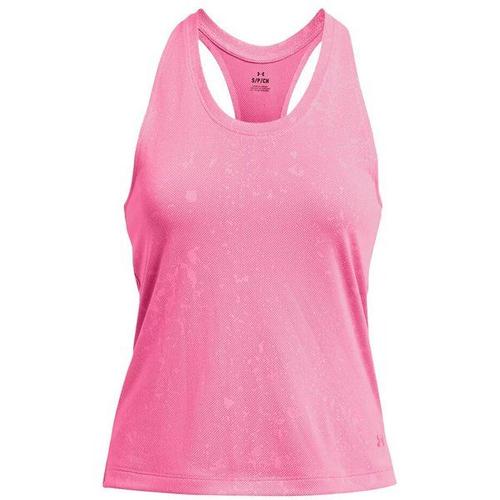 Streaker Splatter Singlet Laufshirt Femmes - Pink