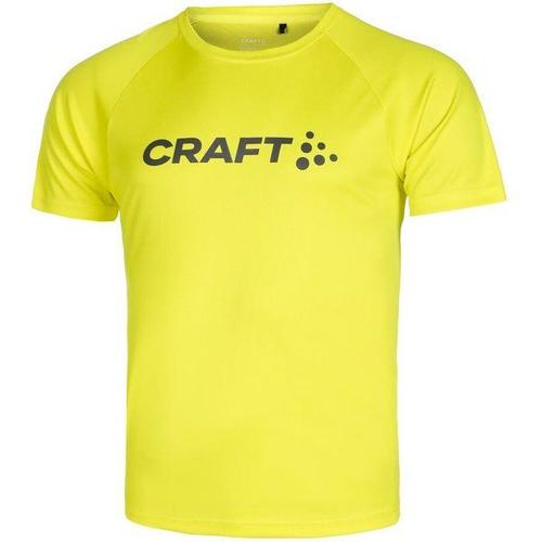 Core Essence Logo Laufshirt Hommes - Jaune