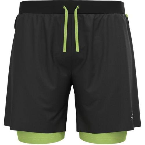 X-Alp Trail 6inch 2in1 Short De Running Hommes - Noir , Vert Clair