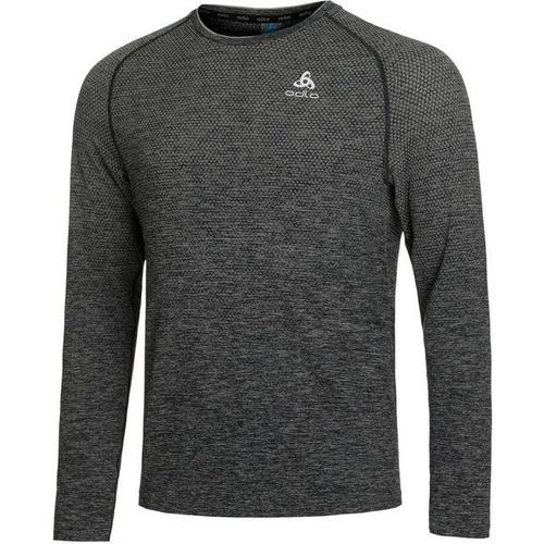 Crew Neck Essential Seamless Laufshirt Hommes - Gris