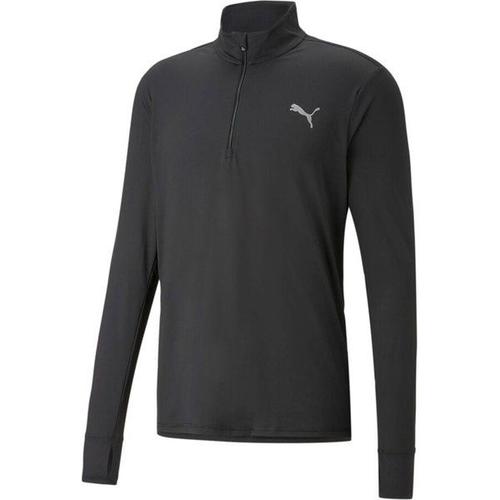 Run Favorite 1/4 Zip Laufshirt Hommes - Noir