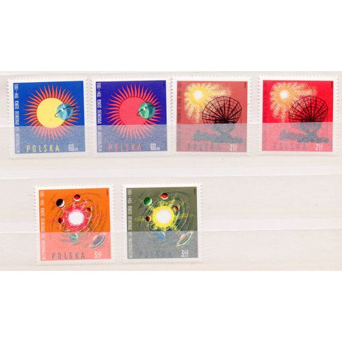 Pologne- Lot De 6 Timbres Neufs-Année Internationale Du Soleil Calme