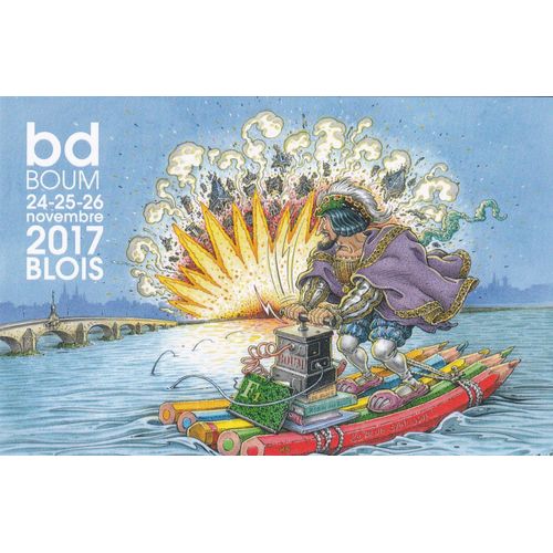 Carte Postale Sole Jean Festival Bd Blois 2017 (Super Dupont Pépé Malin...