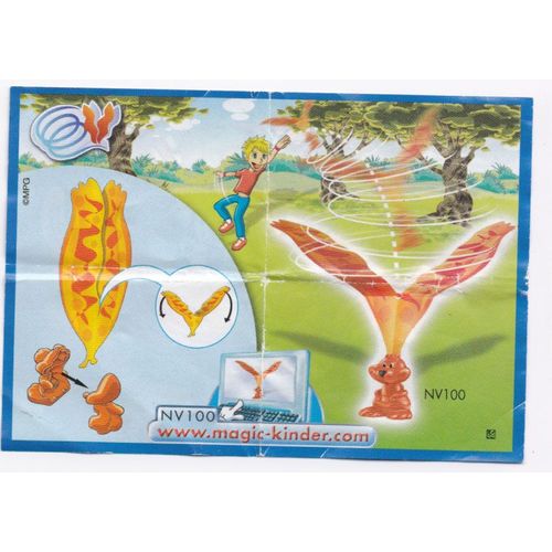 Kinder Surprise, Bpz Seul, Sans Figurine : Kinder Surprise Animaux Volant - Lapin Grandes Oreilles, Nv100
