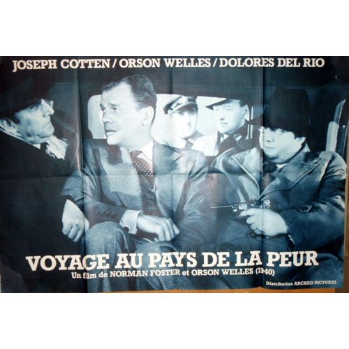 Voyage Au Pays De La Peur/ Journey Into Fear - Affiche Pliée 80 X 120 - Joseph Cotten - Orson Welles