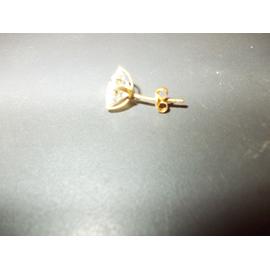 Boucles d'oreilles or 750 jaune zirconias | MATY