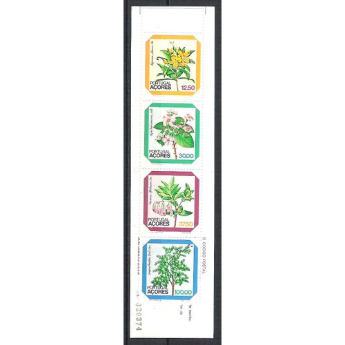 Portugal (Açores), 1983, Série Courante (Fleurs Régionales), Carnet N°C347, Neuf.