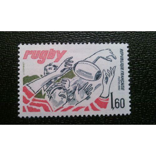 Timbre France ( Yt 2236 ) 1982 Le Rugby