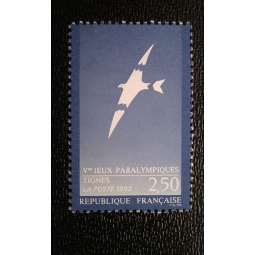 Timbre France ( Yt 2734 ) 1991 Jeux Paralympiques - Tignes