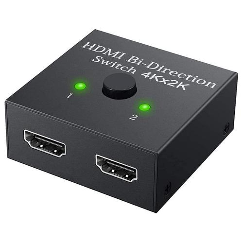 Répartiteur HDMI 4K à 2 Ports Bi-directionnel commutateur 1x2 ou 2x1 1080P pour lecteur PS3-Visiodirect-