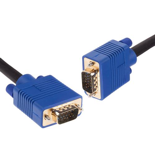 Câble rallonge VGA HD15 Mâle / Mâle - 2 mètres Noir - Visiodirect -