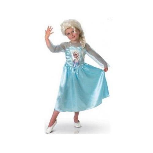 Deguisement De Luxe Reine des Neiges : Elsa + perruque 7/8 ans