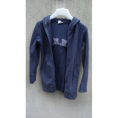 Gilet À Capuche Ikks Marine 10 Ans