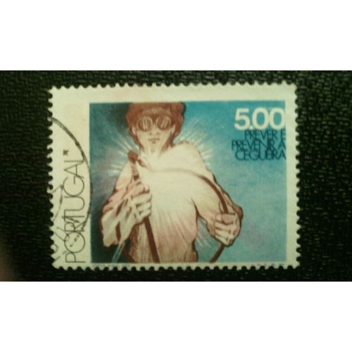 Timbre Portugal ( Yt 1321 ) 1976 Journée Mondiale De La Santé - Prévenir La Cécité