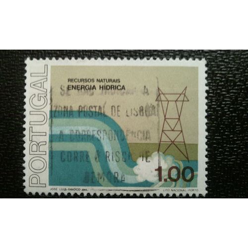 Timbre Portugal ( Yt 1323 ) 1976 Énergie - Cycle Des Ressources Naturelles