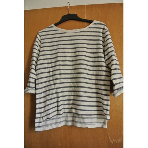 T-Shirt Rayé &#34promod&#34 Manches 3/4 T 42