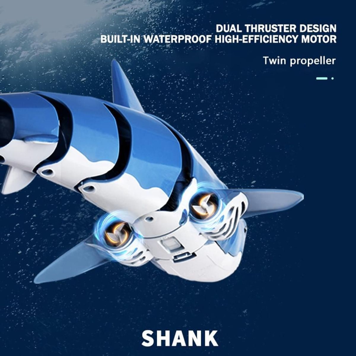 Bateau De Requin Simul� T�l�command� 2.4g, T�l�commande Sous... - 8