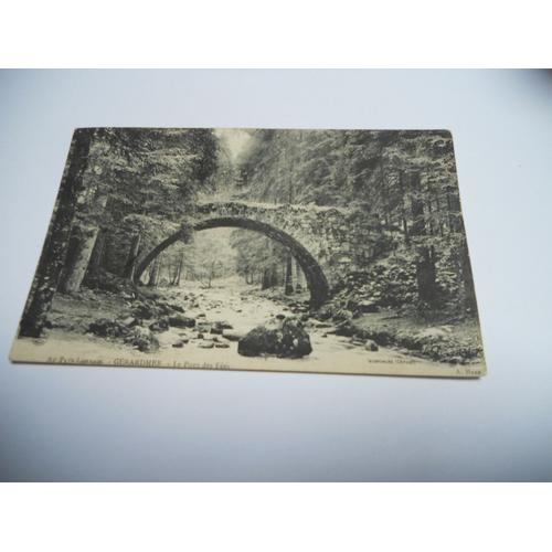 Dep 88 Vosges Carte Ancienne En N/Bl De 1906 Gerardmer Le Pont Des Fees Edit Haas ///Be+