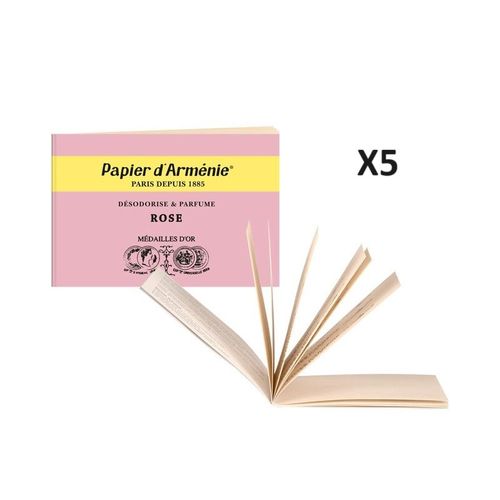 PAPIER ARMENIE Rose x5 Carnets