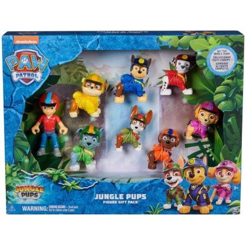 Coffret 8 Figurines Pour Pat Patrouille Ryder Chiot Marcus Chase Ruben Stella Tracker Zuma Rocky - Set Chien + 1 Carte