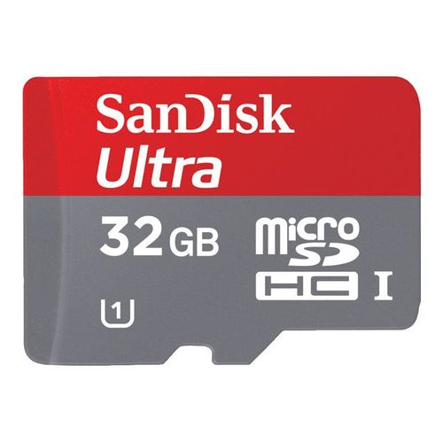 SanDisk Ultra - Carte mémoire flash (adaptateur microSDHC - SD inclus(e)) - 32 Go - Class 10 - microSDHC UHS-I