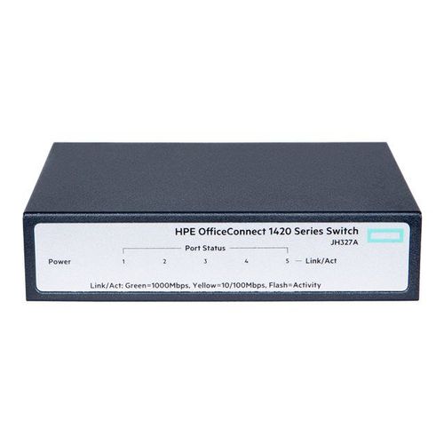 HPE OfficeConnect 1420 5g - Commutateur - non géré - 5 x 10/100/1000 - de bureau