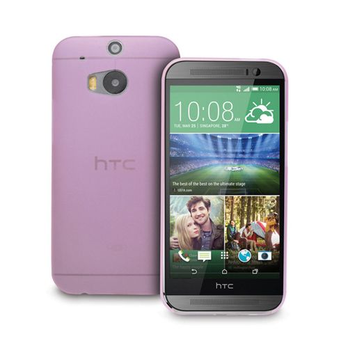 Coque Case Htc One M8 Violet Ultra-Fine Silicone Souple (Tpu)