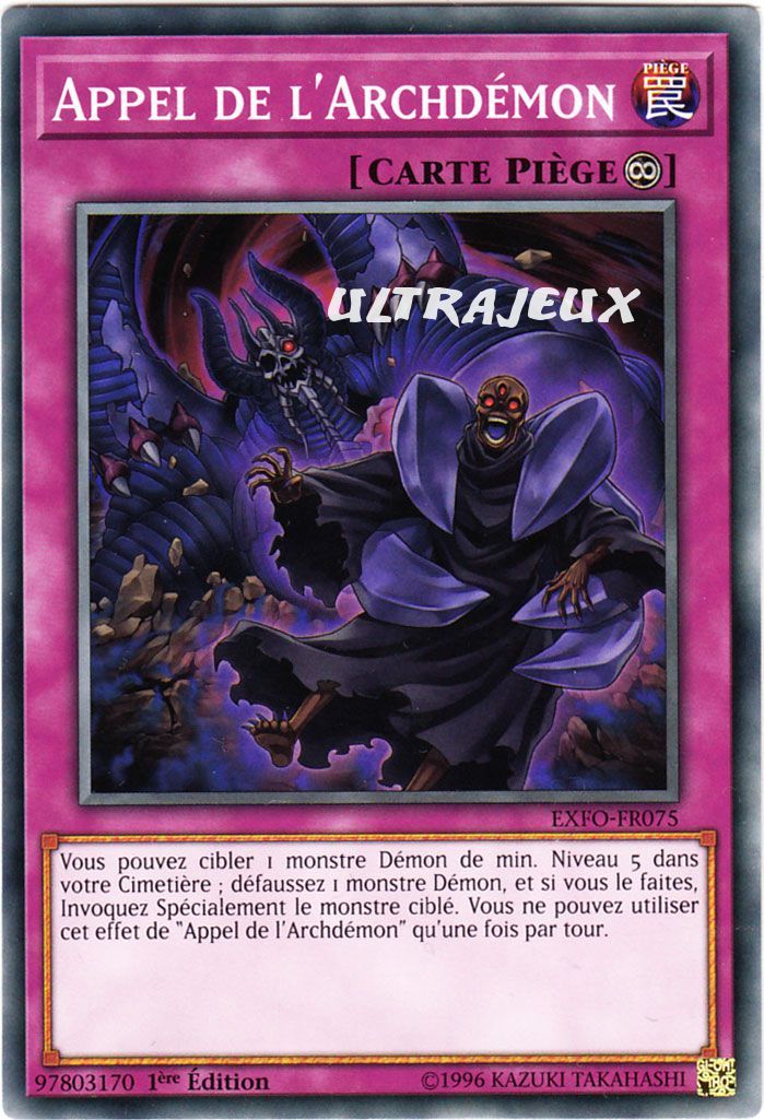 Yu-Gi-Oh! - Exfo-Fr075 - Appel De L'archdémon - Commune