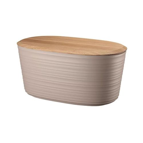 Guzzini Tierra Boîte À Pain Avec Planche À Découper Couvercle Tourterelle