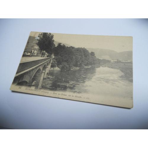 Dep 88 Vosges Carte Ancienne En N/Bl De 1914 Remiremont Pont Le Prieur Sur La Moselle Edit Levy N°86 ////////Be+