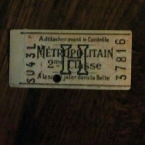 Ticket De Métro